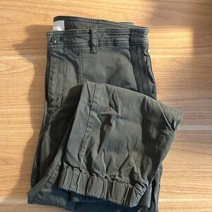 Anthropologie Olive Green Joggers